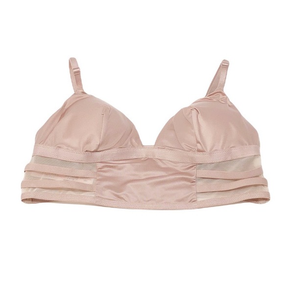 ✨NWT Victoria’s Secret Satin Strappy Mesh Bralette 32AA, 30A, 32A, 30B, 32B - Picture 3 of 11